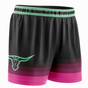 Kids Shorts: Kids Buffalo Shorts - Black/Pink