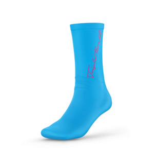 Basketball Socks Calligraphy - Blue