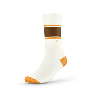 Basketball Socks Stripe - Brown