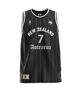Kiwi Basketball Singlet - Black