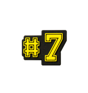Jibbitz: #7 Jibbitz - Black/Yellow