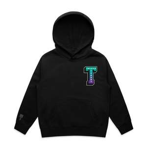 Kids Block T Logo Hoodie - Black