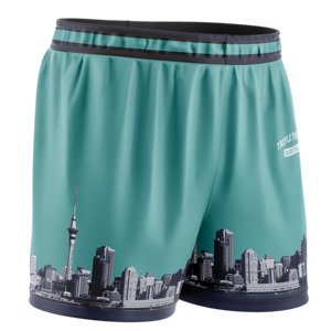 Shorts: City Shorts #2 - Auckland City Basketball Shorts - Teal/Black
