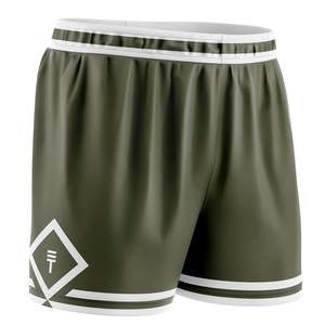 Shorts: Diamond Basketball Shorts - Army Green