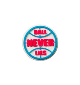Ball Never Lies Shoe Charm - Blue/Red