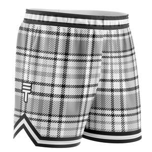 Kids Plaid Shorts - Black & White