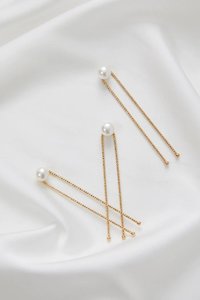 Amelie George Hair Pins - Gold Trish Peng