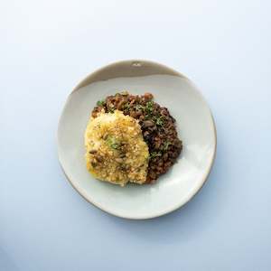 Lentil Shepherd’s Pie enriched with Organic Lamb
