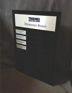 Products: Honours Board - Black Acrylic
