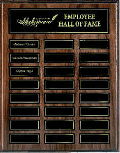 Walnut Honours Board XL