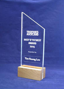 Products: Ruapehu - Acrylic and Wood Trophy