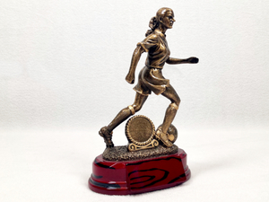 Football Running Female Trophy