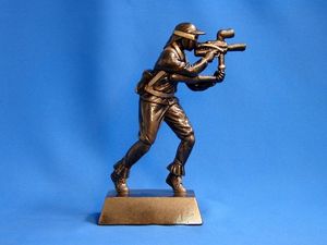 Figurines & Resin Trophies – Trophy Specialists & Engraving: Paintballer Trophy