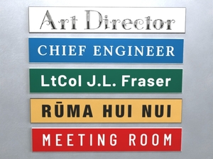 Products: Laminated Acrylic Door Sign