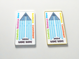 Products: Rectangular Lapel Badges (40mm x 21mm)