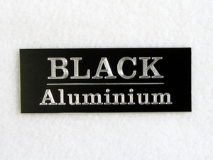 Small: Black Aluminium Plaque (Small)