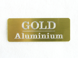Small: Gold Aluminium Plaque (Small)