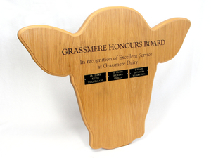 Wood: Plaque with Bespoke Silhouette