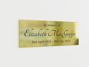 Products: Brass Memorial Plaque