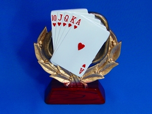 Trophies – Trophy Specialists & Engraving: Poker Royal Flush Trophy