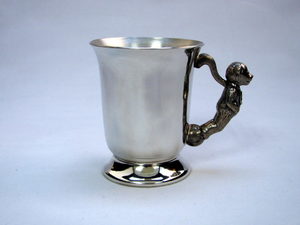 Little Bear Pewter Cup, Straight Sides