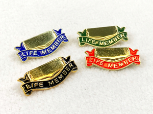 Corporate Crystals – Trophy Specialists & Engraving: Life Member Badge with Ribbon