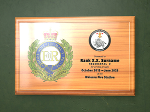 Wood: Acrylic Plaque on Rimu