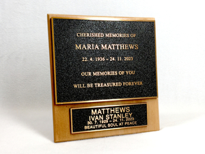 Bronze Memorial Plaque