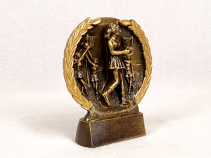 Figurines & Resin Trophies – Trophy Specialists & Engraving: Netballers in Wreath Award