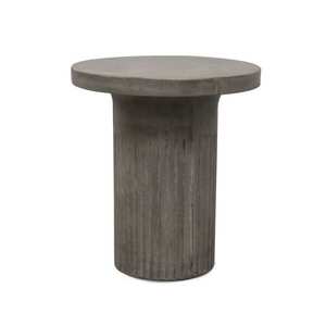 Roma Concrete Side Table Grey