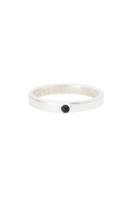 Flash - daze stacker ring, silver/onyx - trouble &amp. Fox + sidecar mens &amp. &hellip;