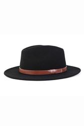 Hats - Trouble & Fox + Sidecar Mens & Womens Clothing: Brixton - messer fedora, black - trouble &amp. Fox + sidecar mens &amp. Womens clothing online - new zealand