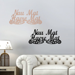 Word Art: Nau Mai Haere Mai sign