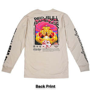TROY LEE DESIGNS X REDBULL RAMPAGE ALTERED REALITY LONG SLEEVE TEE CEMENT