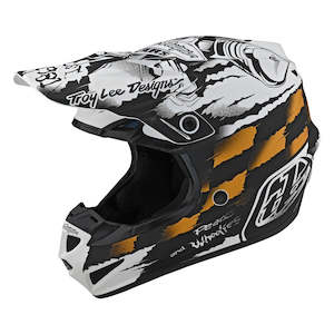 SE4 POLYACRYLITE HELMET STRIKE WHITE / BLACK