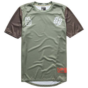Bike Jerseys: FLOWLINE SS JERSEY FLIPPED OLIVE