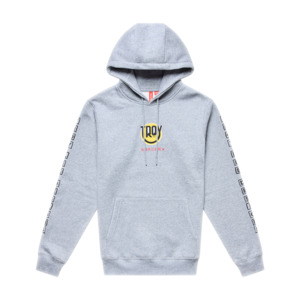 HAPPY DAYZ PULLOVER HOODIE GRAY HEATHER