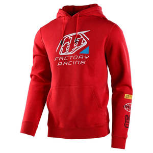 Sportswear Mens Fleece: TLD FACTORY ICON PULLOVER HOODIE RED