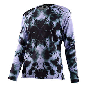 Bike Women: WOMENS LILIUM LS JERSEY WATERCOLOR LILAC