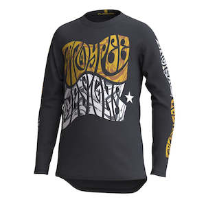 YOUTH FLOWLINE LS JERSEY TRIPPER BLACK