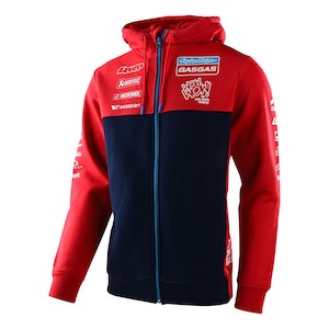 TLD GASGAS TEAM ZIPUP HOODIE RED / NAVY