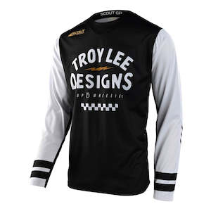 SCOUT GP JERSEY RIDE ON BLACK / WHITE