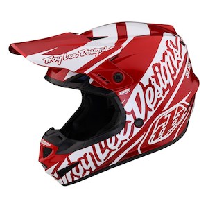 GP HELMET SLICE RED / WHITE