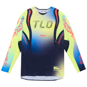 Moto Jersey: SE ULTRA JERSEY DRIP GLO YELLOW / DARK NAVY