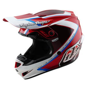 Moto Helmets: GP HELMET SHUTTER RED