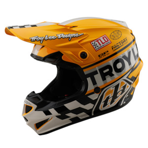 Moto Helmets: GP PRO HELMET FIFTY-50 WHITE / GOLD