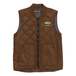 Moto Jackets: RUCKUS RIDE VEST MONO CHOCOLATE