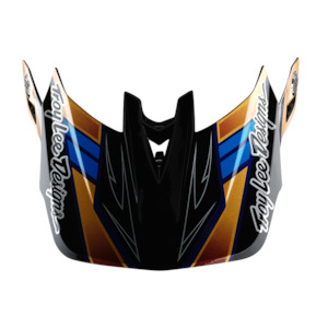 Bike Helmet Parts: D4 VISOR ROYALTY BLACK / GOLD