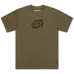 SHORT SLEEVE TEE BADGE OLIVE HEATHER