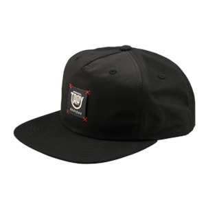 UNSTRUCTURED SNAPBACK SMILEY BLACK
